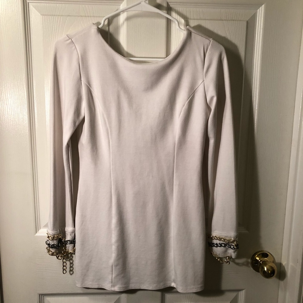 White cocktail dress